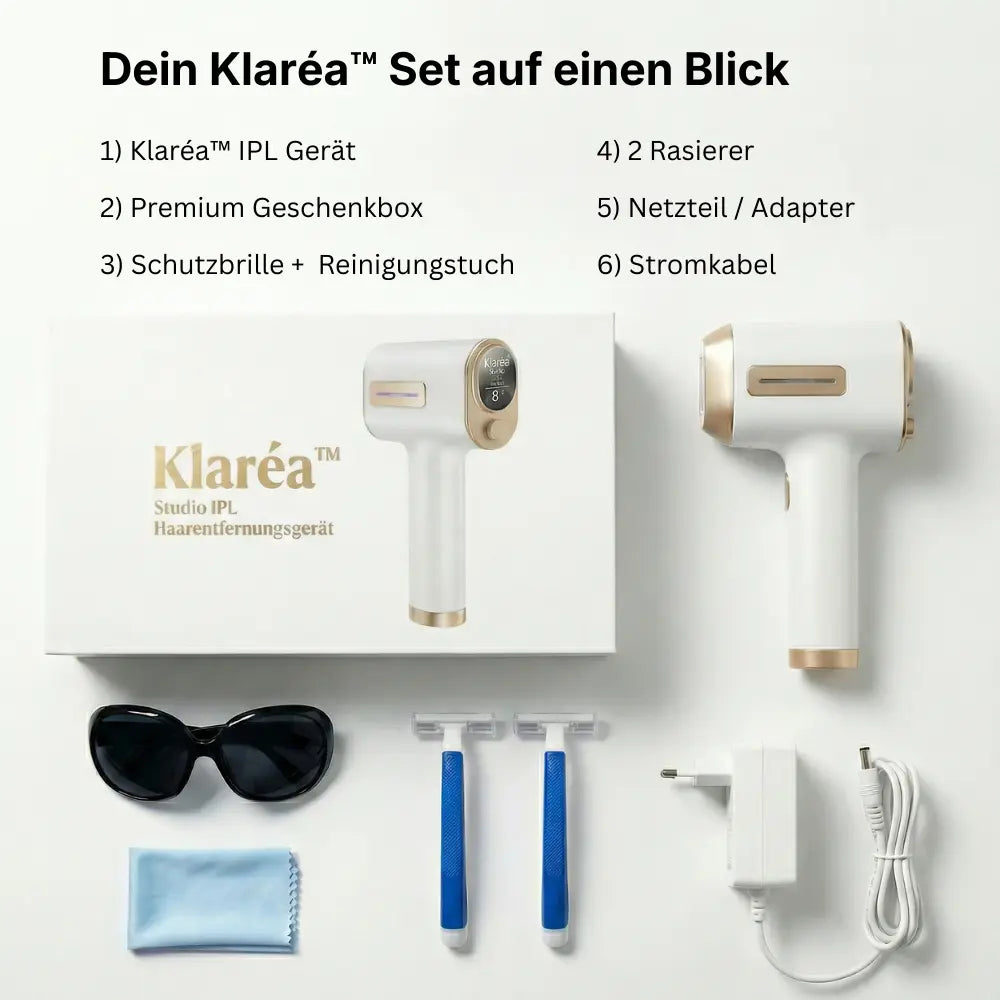 Klaréa™ Studio – IPL Haarentfernungsgerät für Zuhause